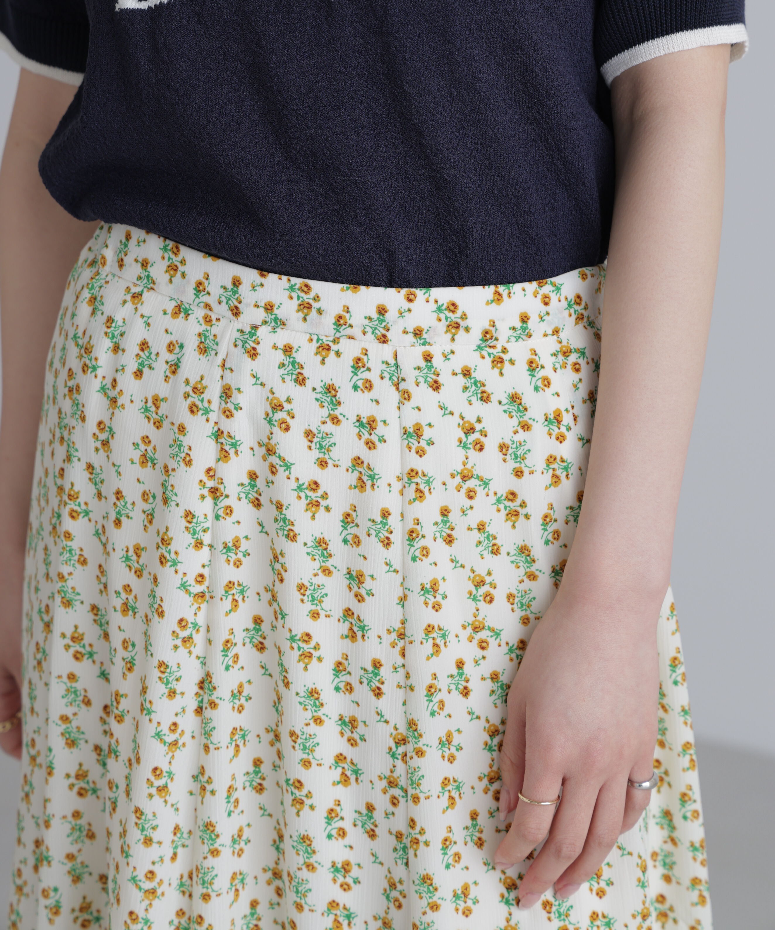  「フラワーエスカルゴマーメイドスカート」|スカート|