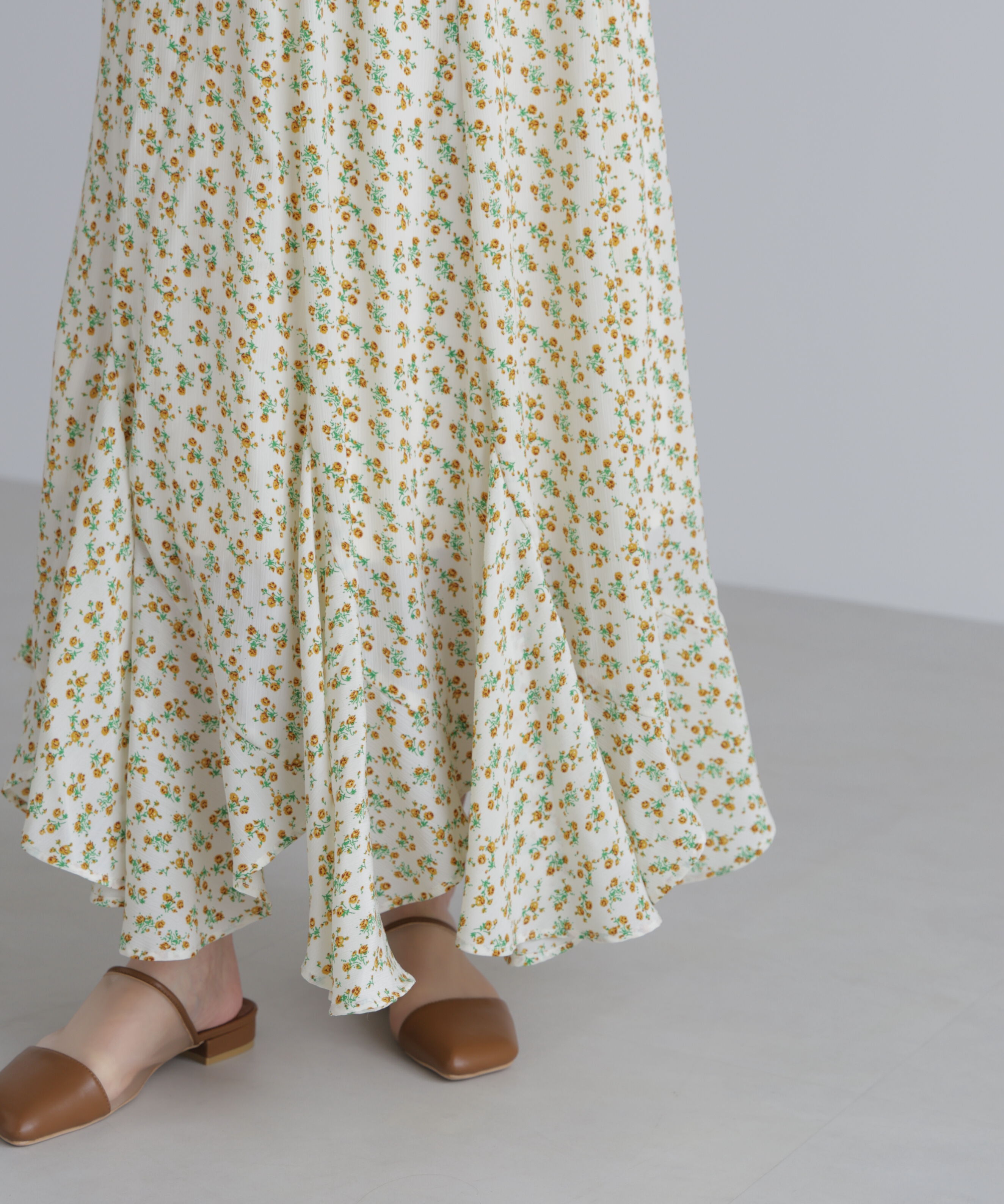  「フラワーエスカルゴマーメイドスカート」|スカート|