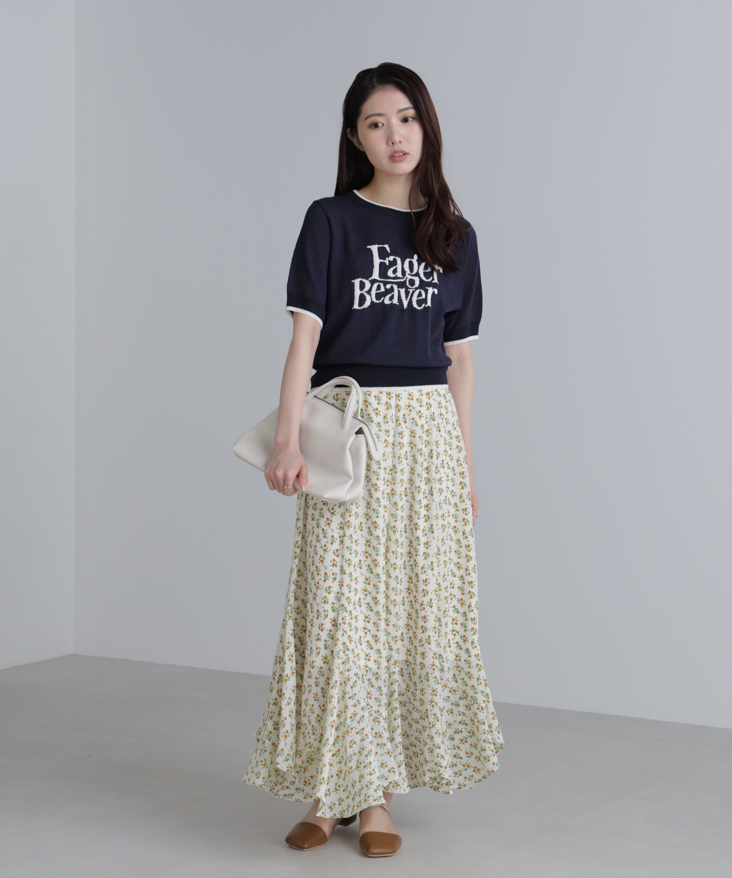  「フラワーエスカルゴマーメイドスカート」|スカート|