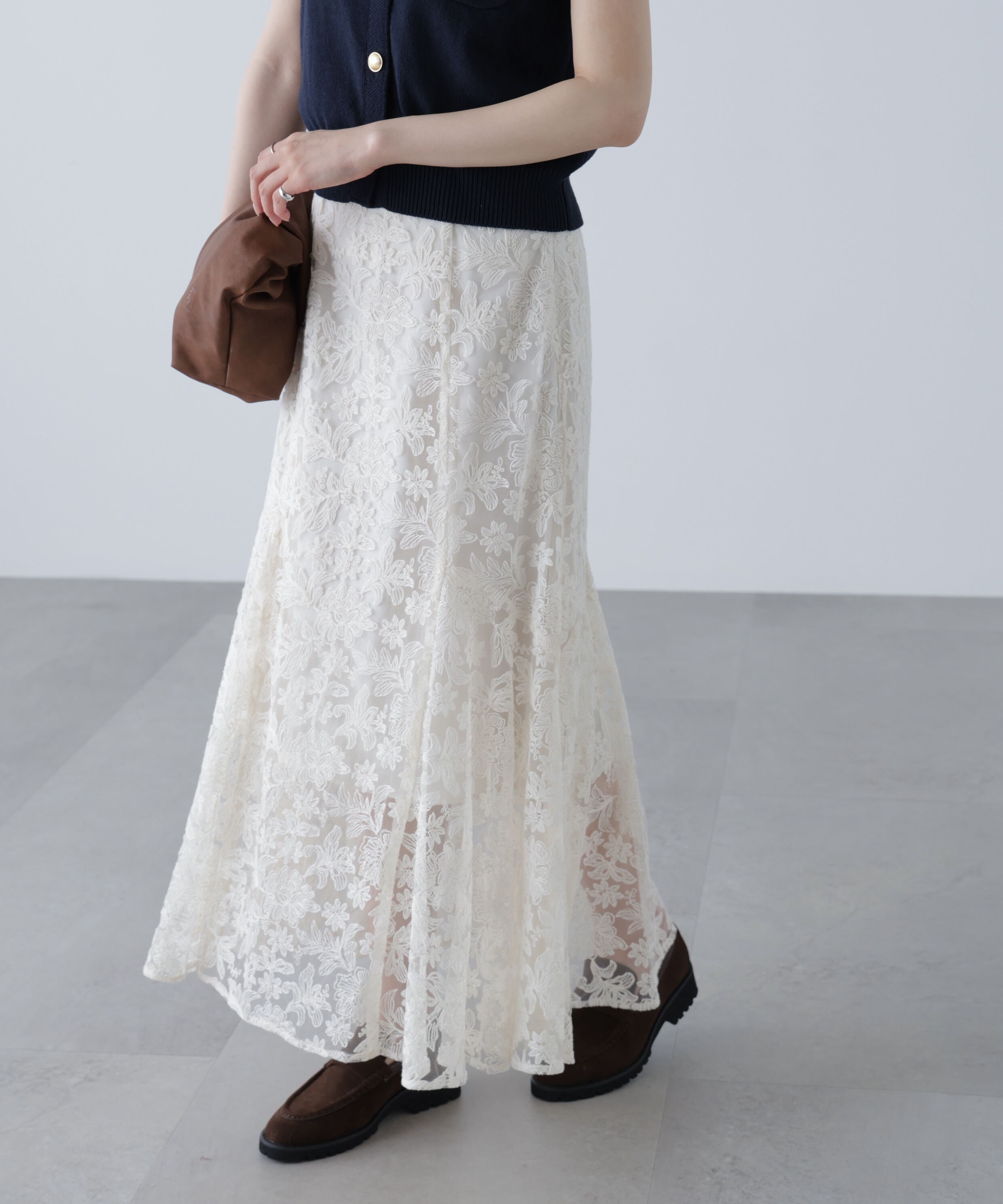  「アソートサイドフレアマーメイドスカート」|スカート|レース・オフ