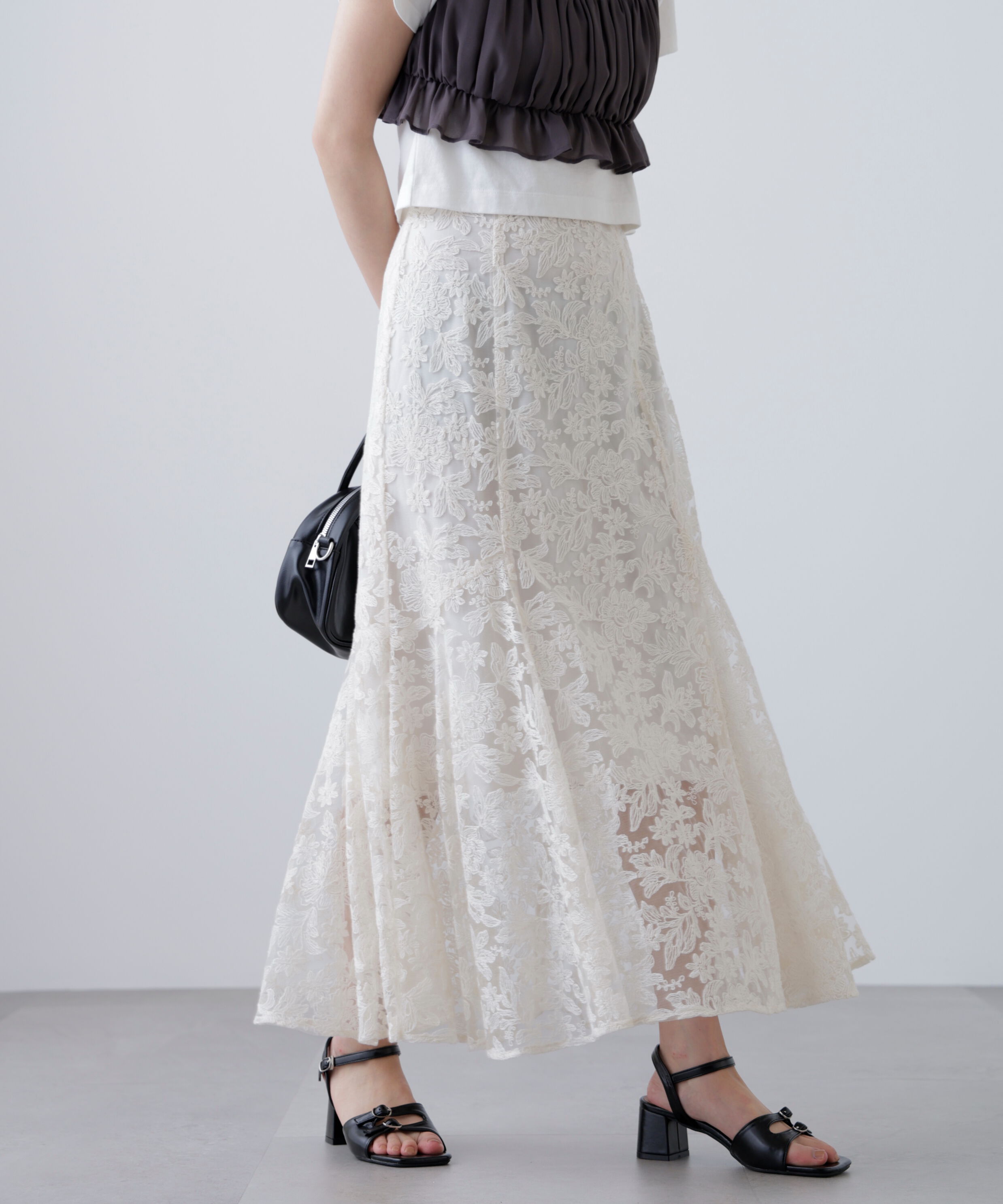  「アソートサイドフレアマーメイドスカート」|スカート|