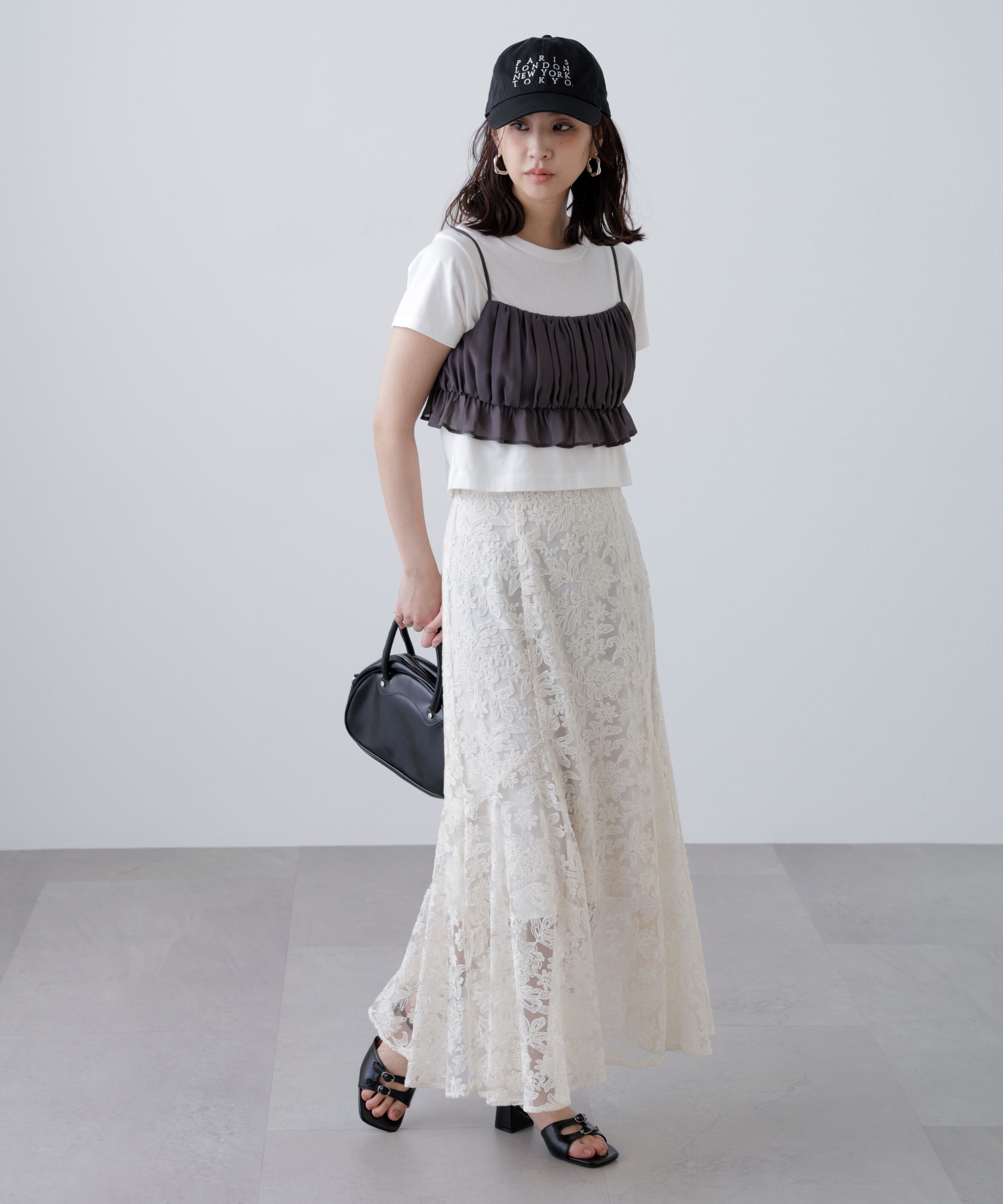  「アソートサイドフレアマーメイドスカート」|スカート|