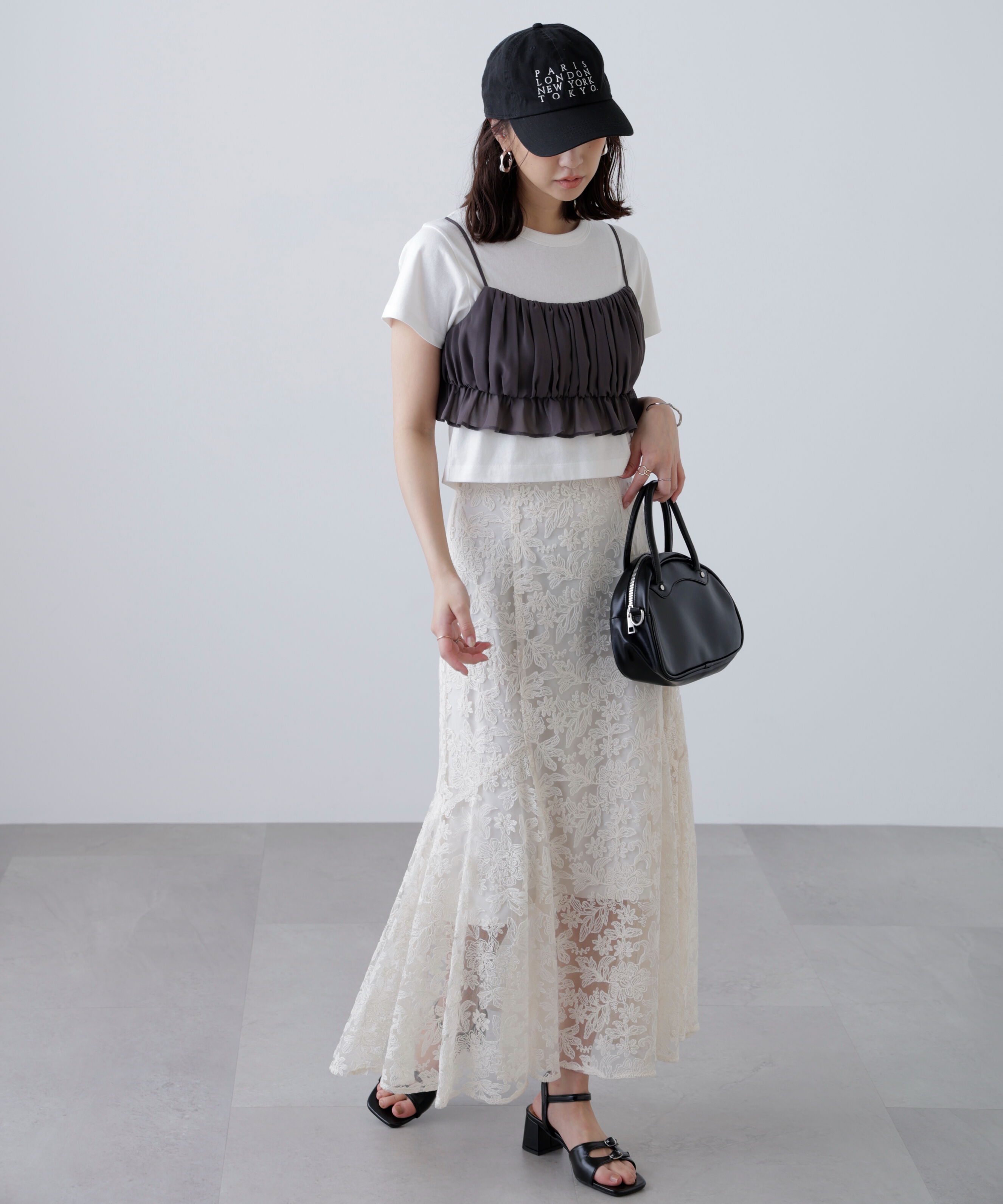  「アソートサイドフレアマーメイドスカート」|スカート|