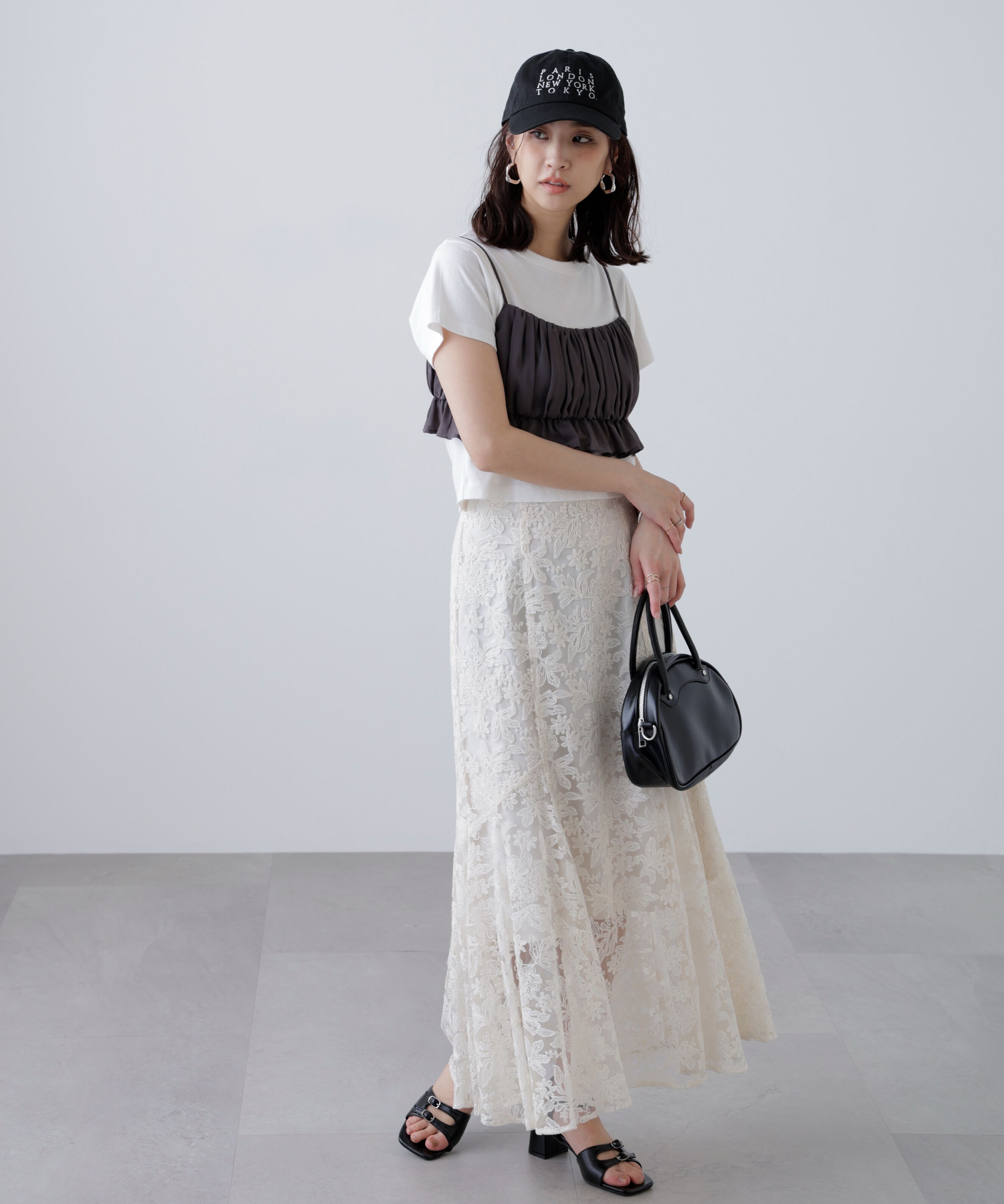  「アソートサイドフレアマーメイドスカート」|スカート|