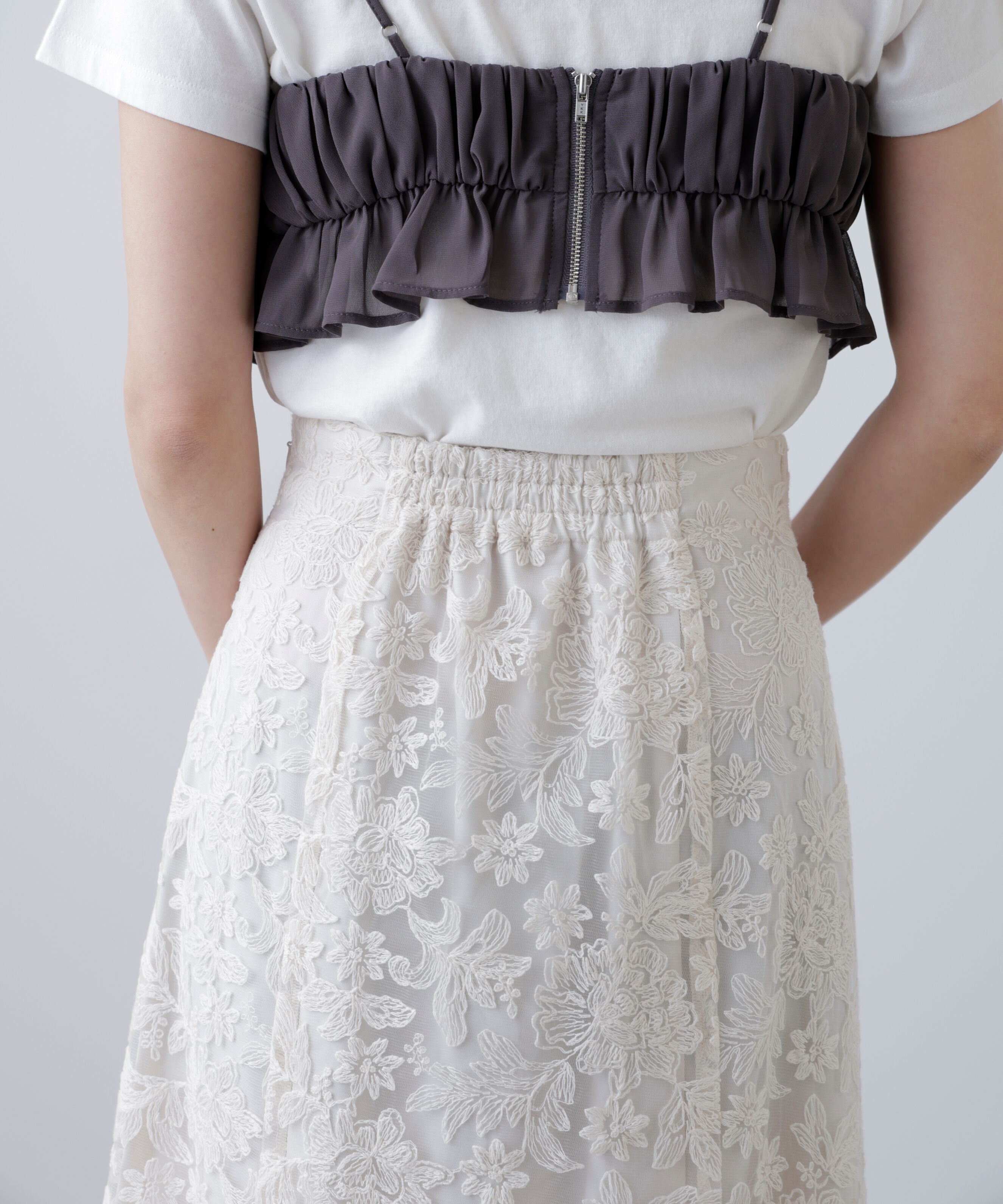  「アソートサイドフレアマーメイドスカート」|スカート|