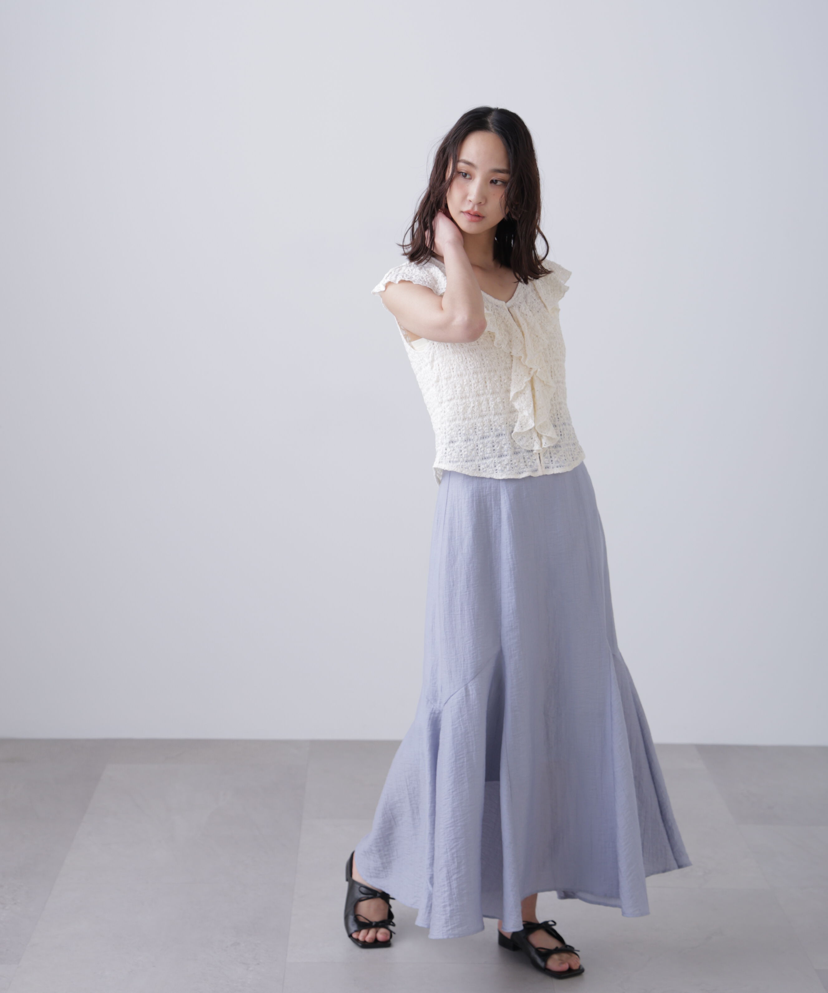  「アソートサイドフレアマーメイドスカート」|スカート|