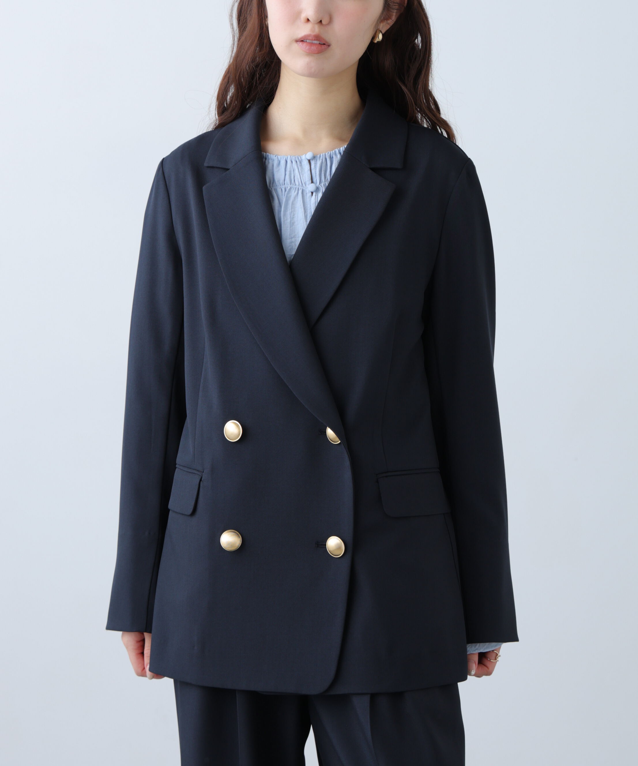  「梳毛調合繊ダブルブレストジャケット」|その他|