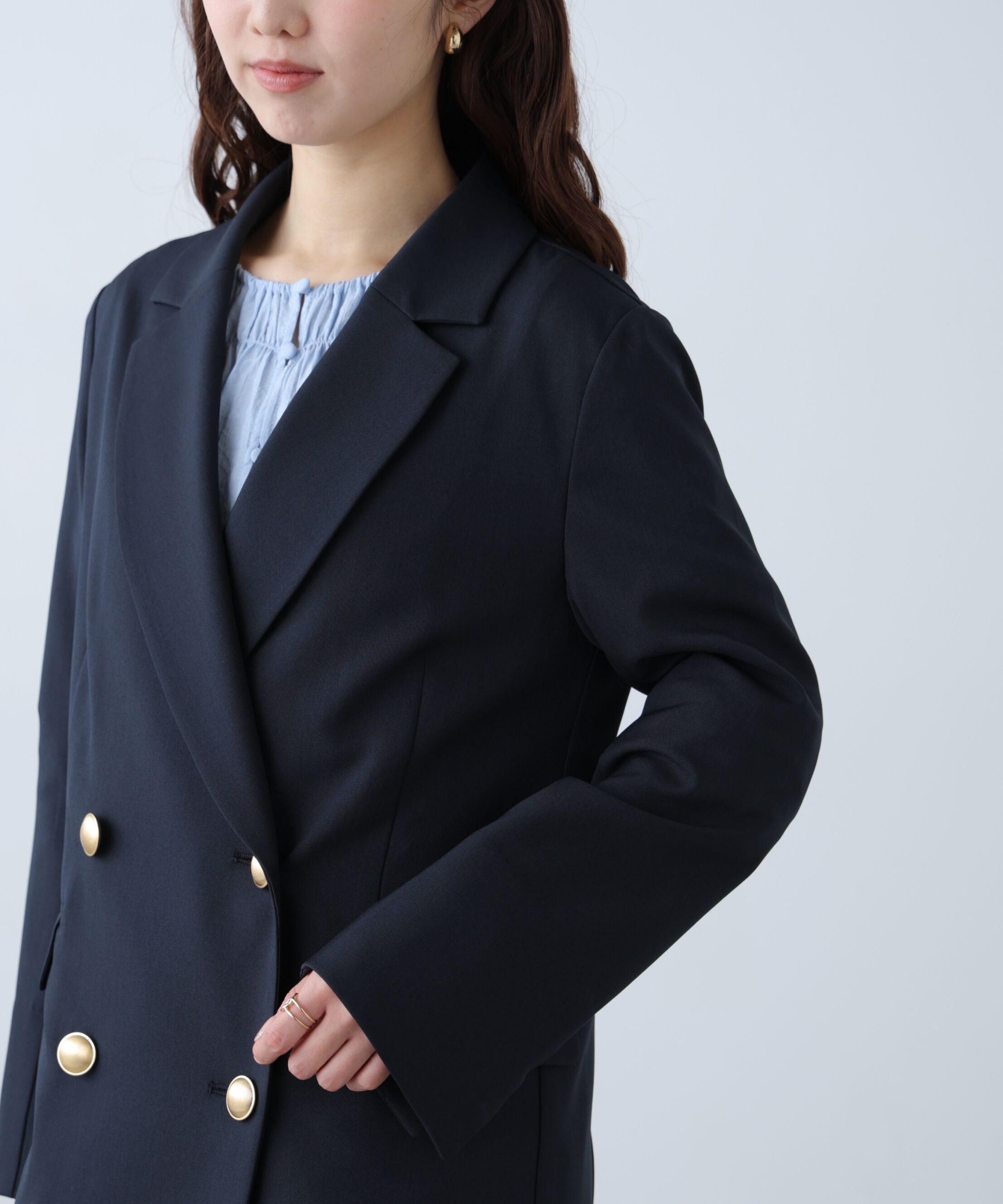  「梳毛調合繊ダブルブレストジャケット」|その他|