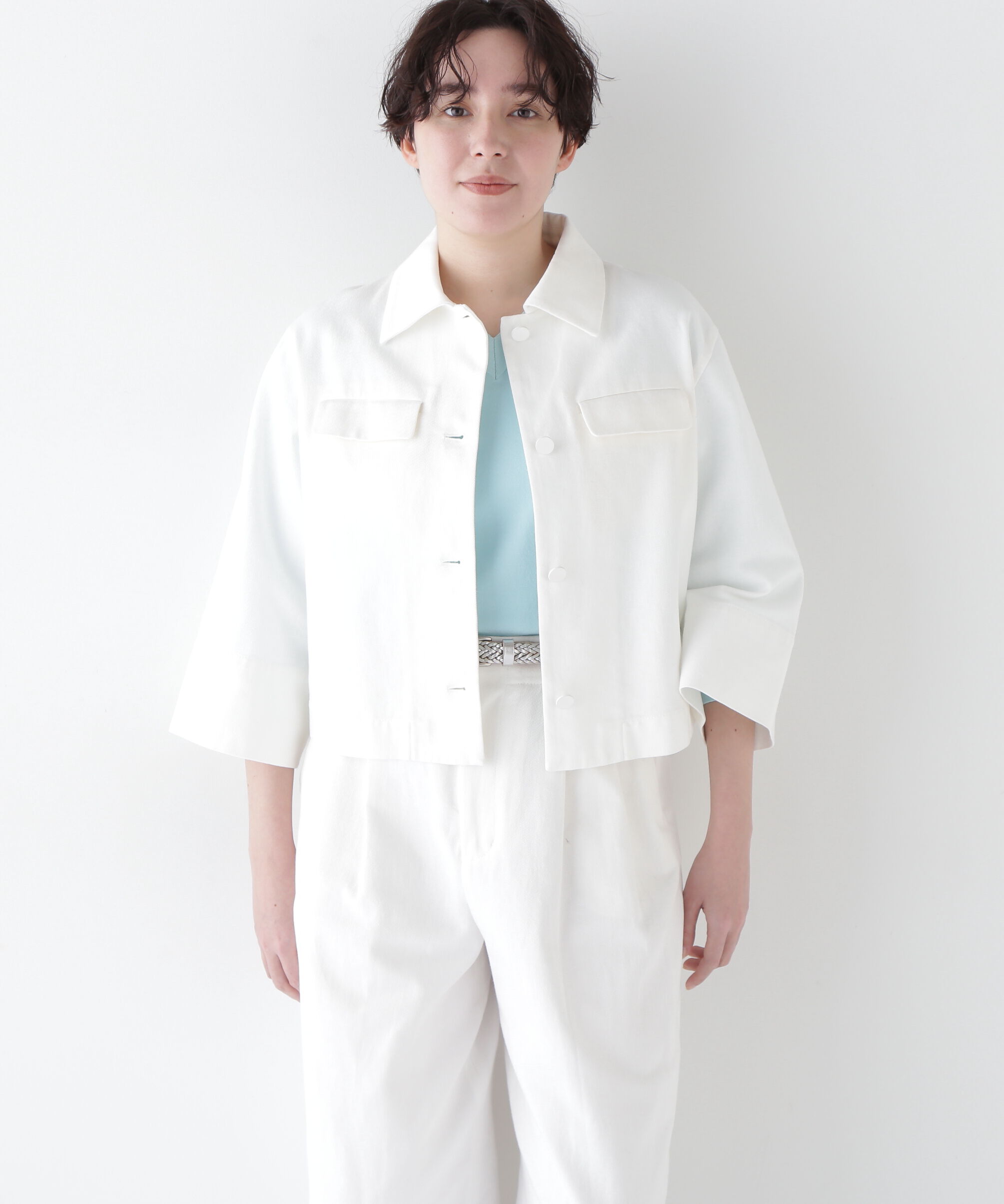  「◆コットン麻カツラキブラウス」|シャツ・ブラウス|ホワイト