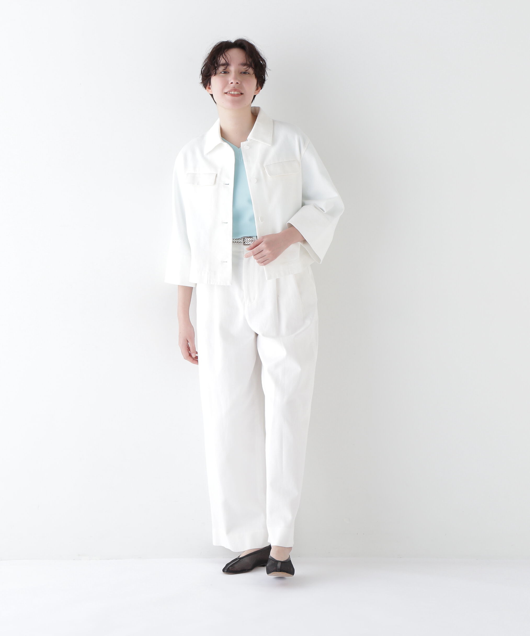  「◆コットン麻カツラキブラウス」|シャツ・ブラウス|