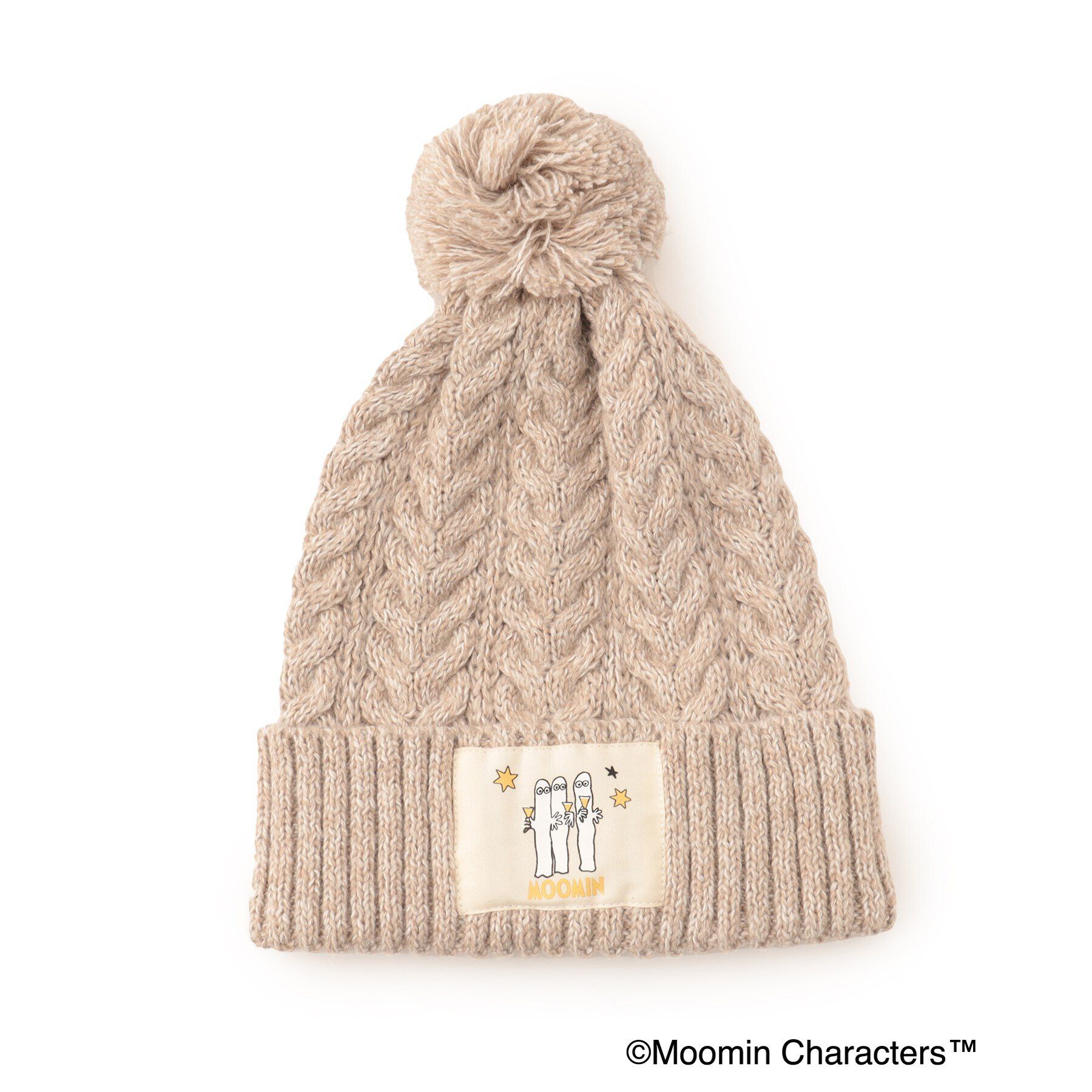 SHOO･LA･RUE「【MOOMIN】ポンポンニット帽」|ニット帽|ライトベージュ(05