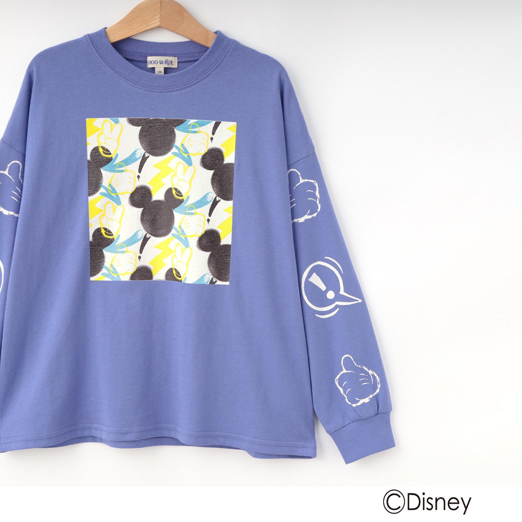 SHOO･LA･RUE「【Disney】スクール袖プリントロンT」|Tシャツ・カットソー|