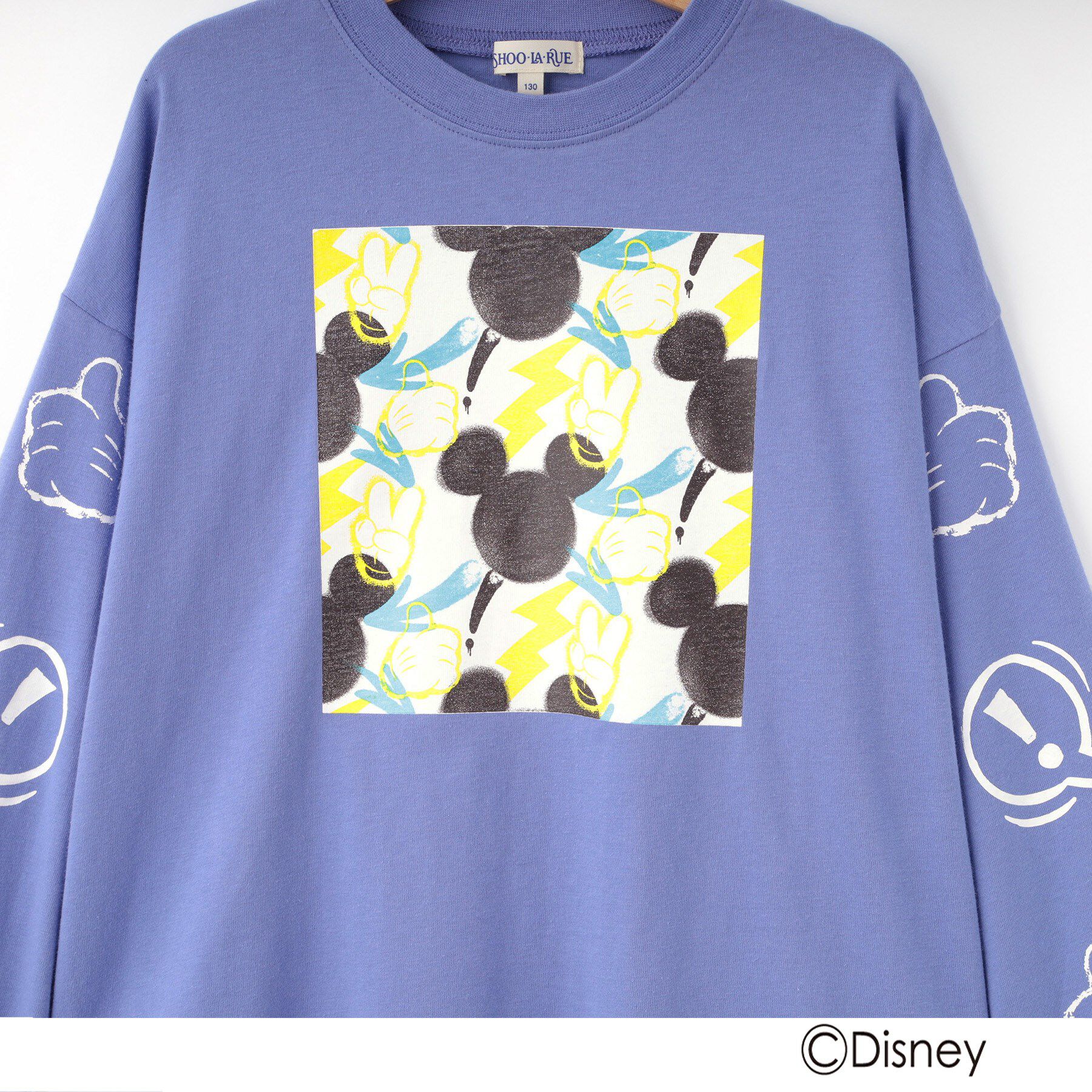 SHOO･LA･RUE「【Disney】スクール袖プリントロンT」|Tシャツ・カットソー|