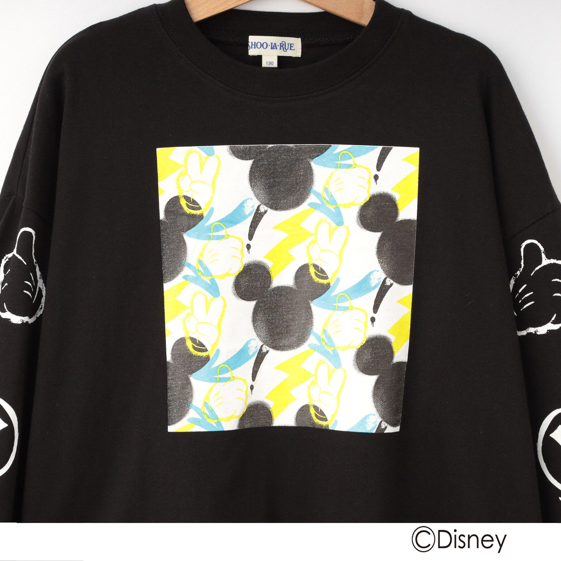 SHOO･LA･RUE「【Disney】スクール袖プリントロンT」|Tシャツ・カットソー|