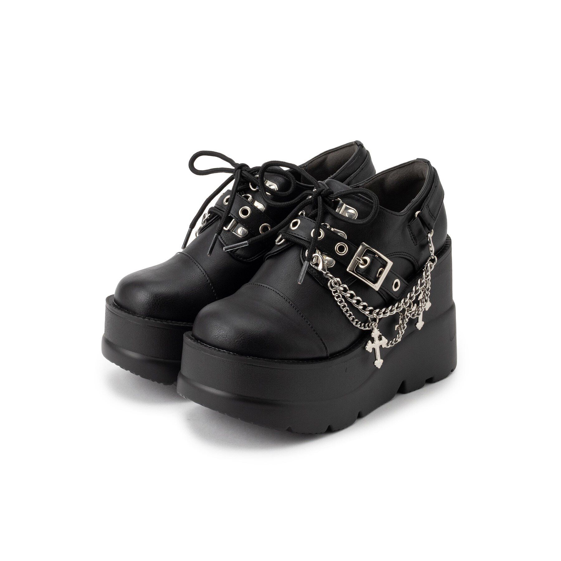 csT&P「厚底チェーン付きパンプス」|パンプス|