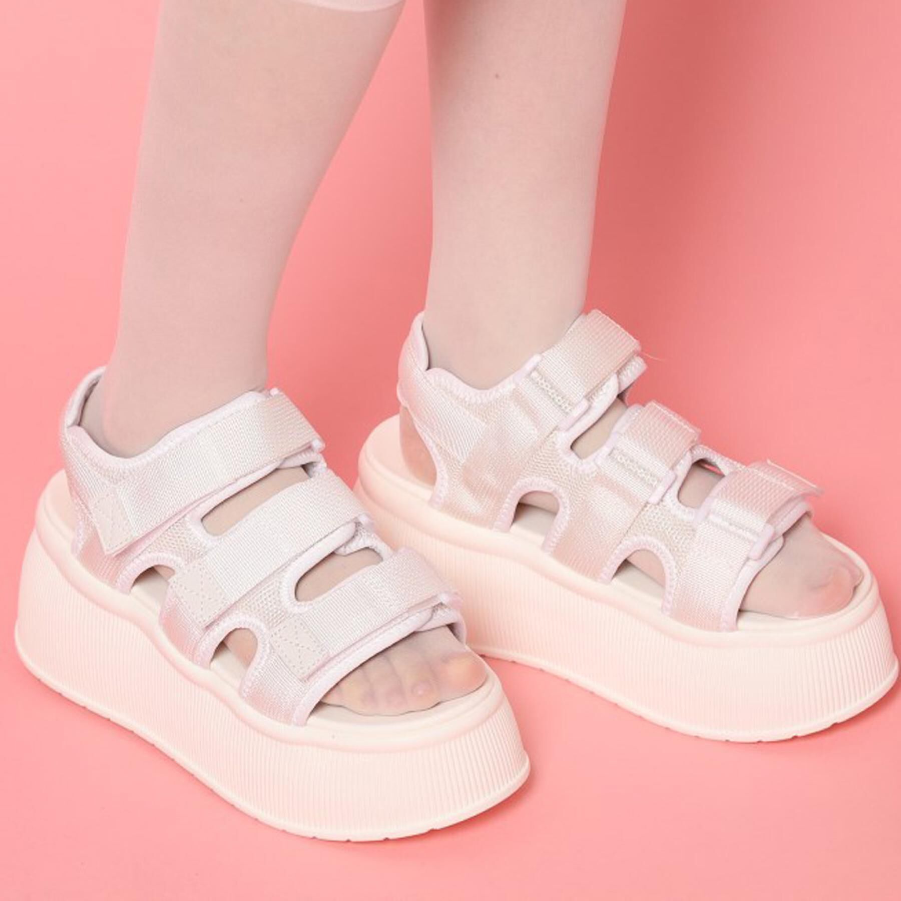 csT&P「厚底3本ベルトスポーツサンダル」|サンダル|