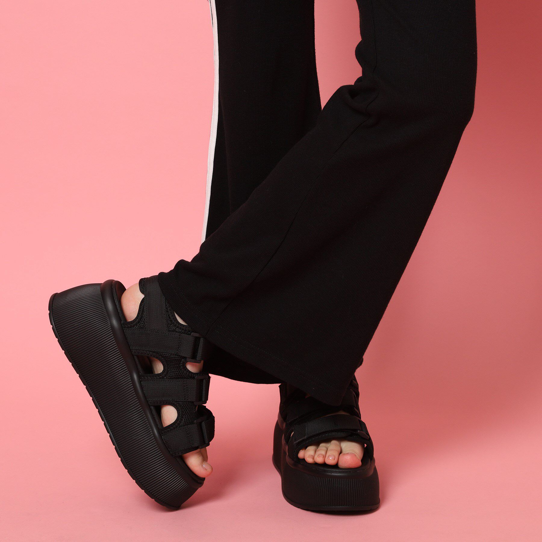 csT&P「厚底3本ベルトスポーツサンダル」|サンダル|