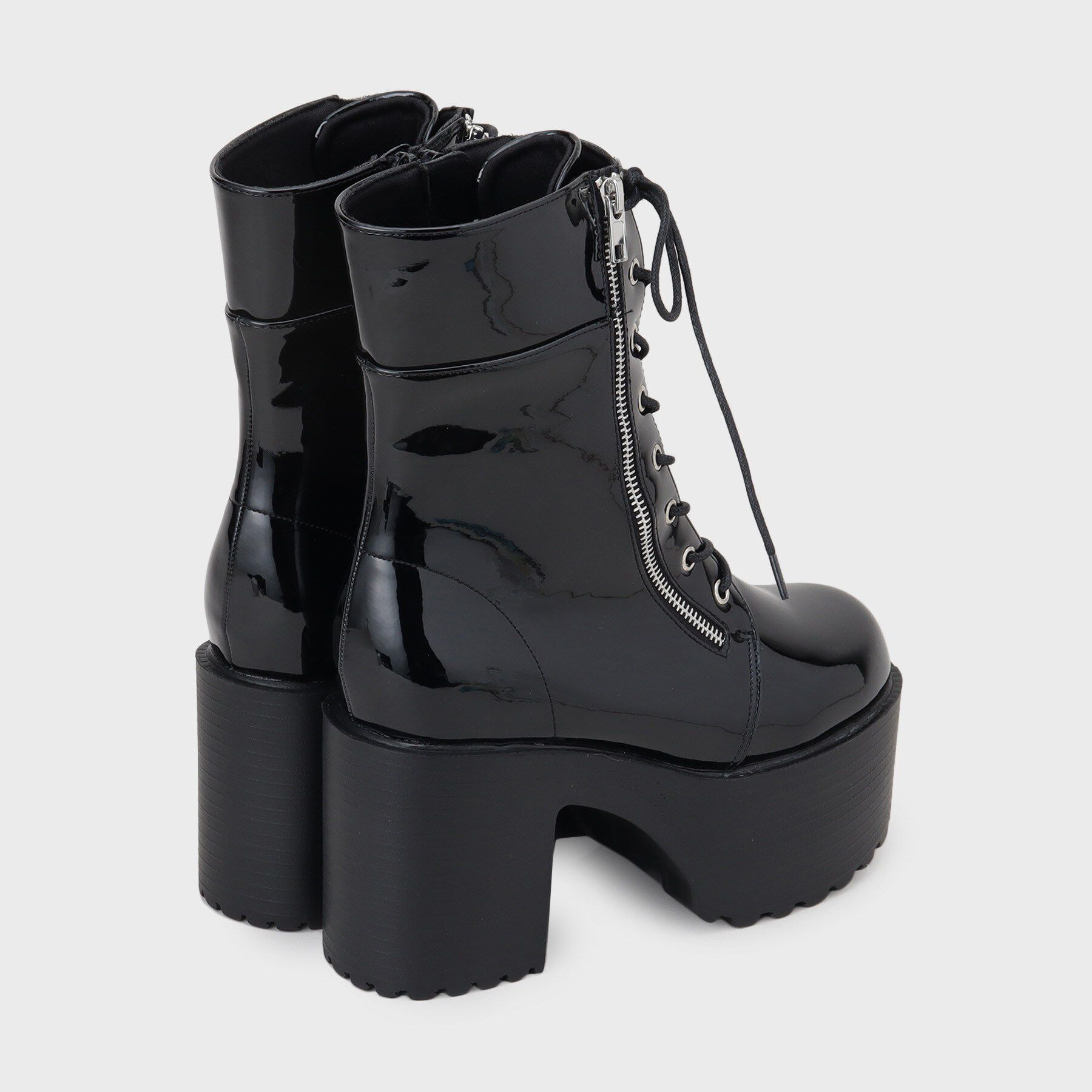 csT&P「厚底サイドジップミドル丈ブーツ」|ショートブーツ|