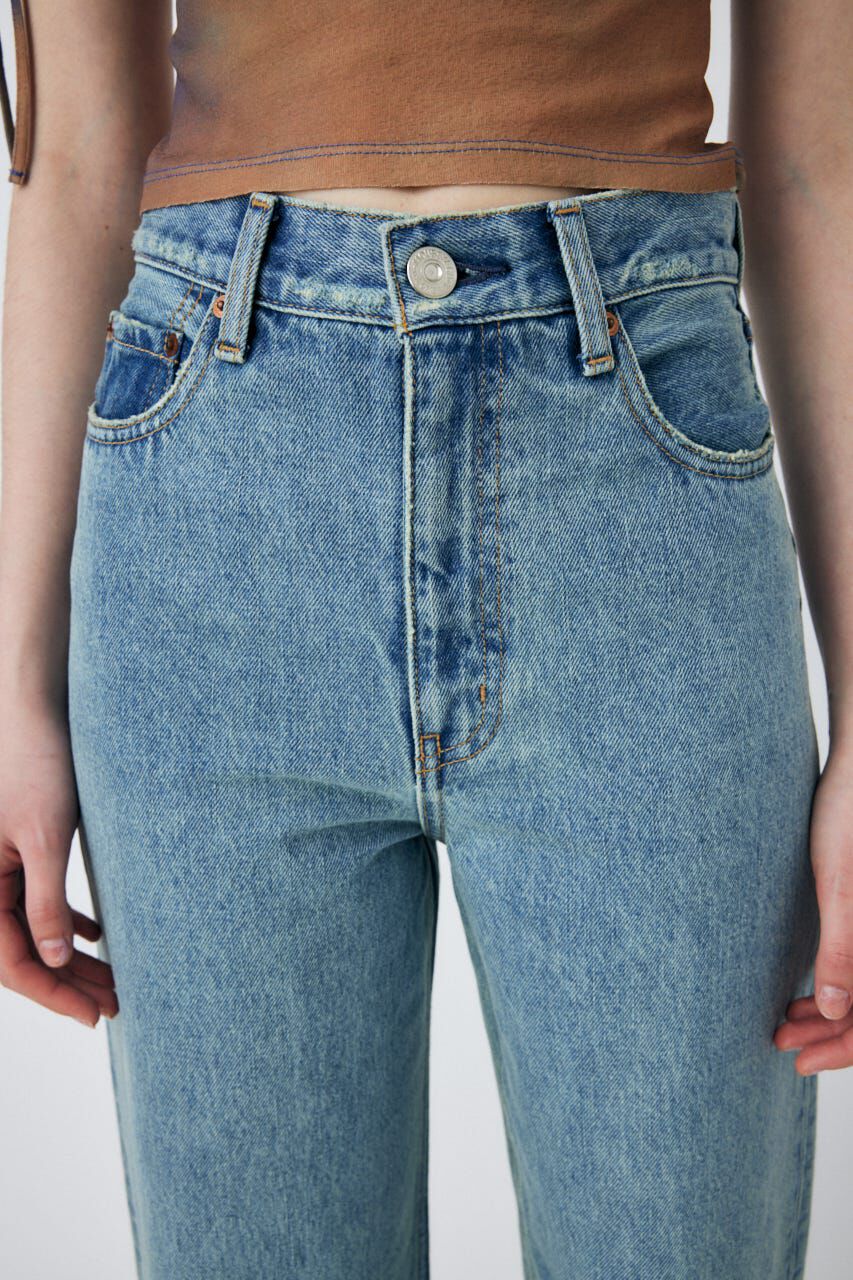 MOUSSY「HIGH WAIST STRAIGHT」|デニム|