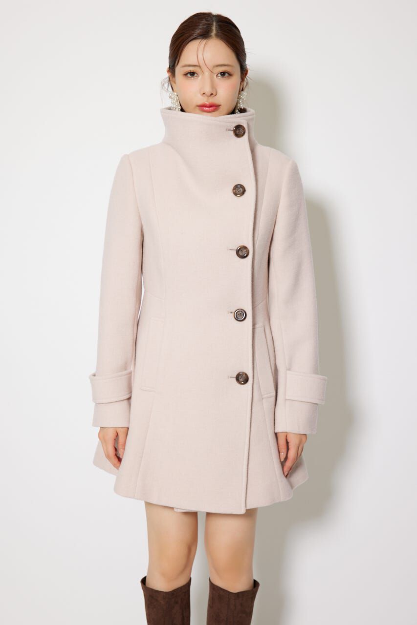 rienda「25オーバーネックシンデレララインミニコート」|その他|