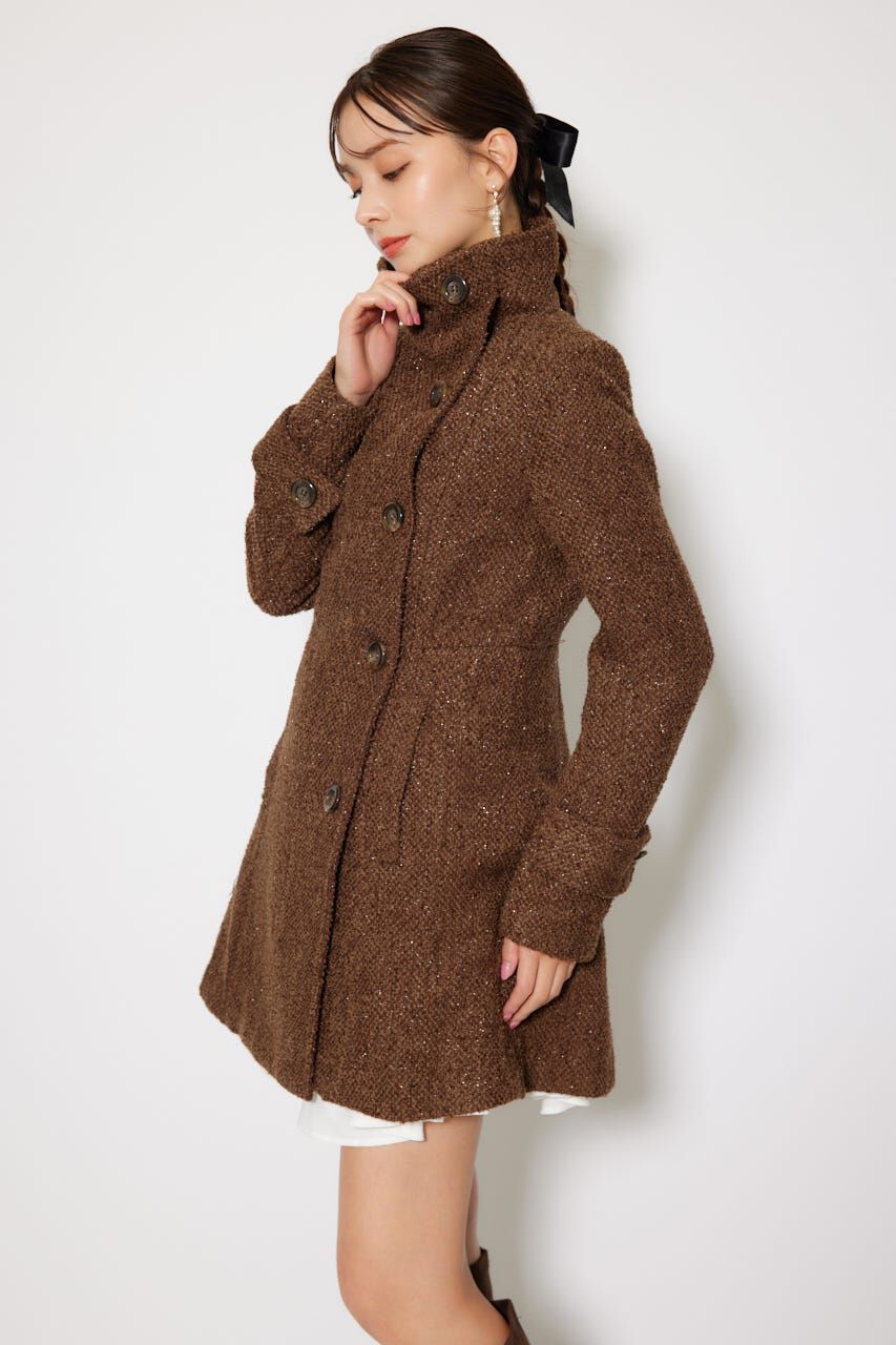 rienda「25オーバーネックシンデレララインミニコート」|その他|