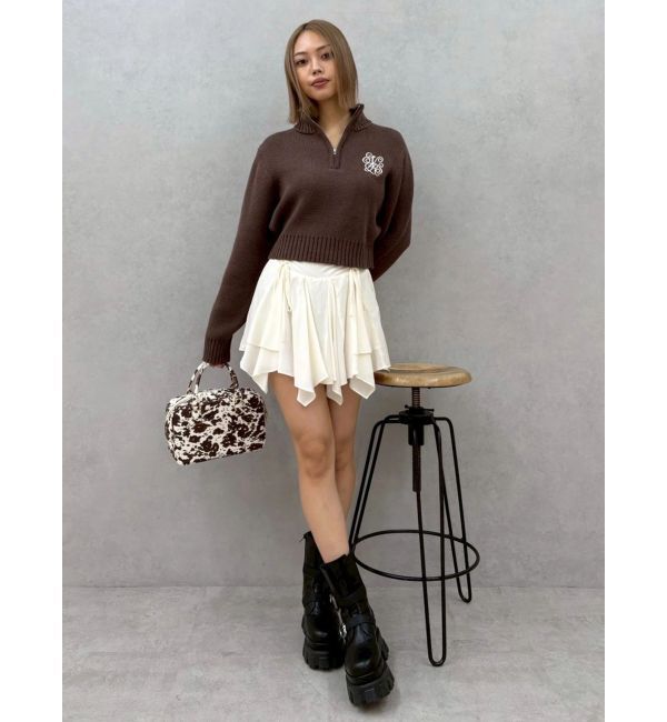 EVRIS「フリルリボンミニスカート」|スカート|