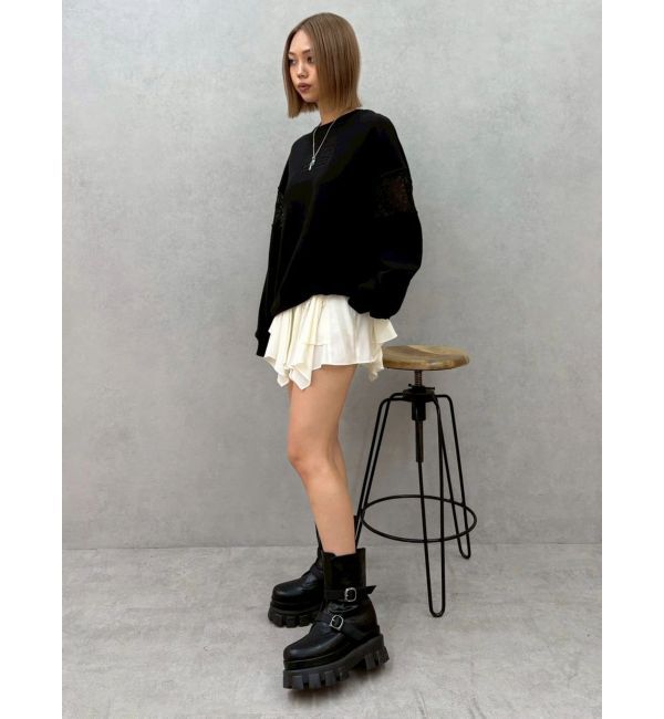 EVRIS「フリルリボンミニスカート」|スカート|