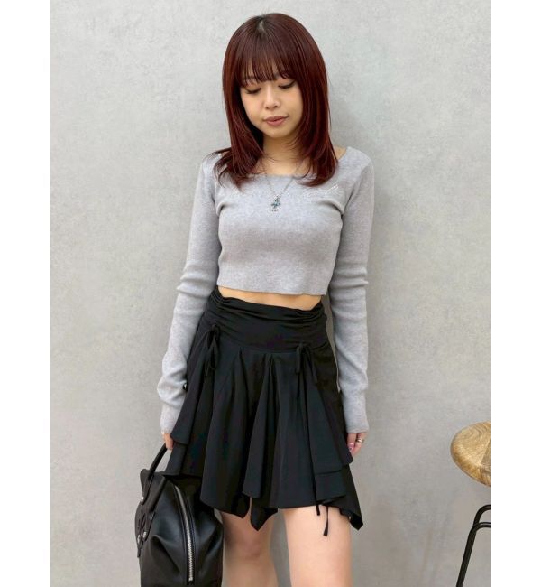 EVRIS「フリルリボンミニスカート」|スカート|