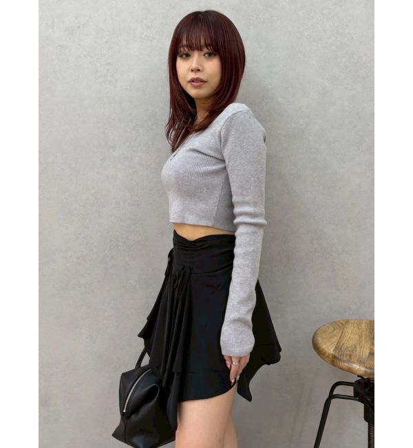 EVRIS「フリルリボンミニスカート」|スカート|