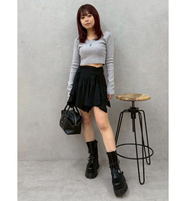 EVRIS「フリルリボンミニスカート」|スカート|