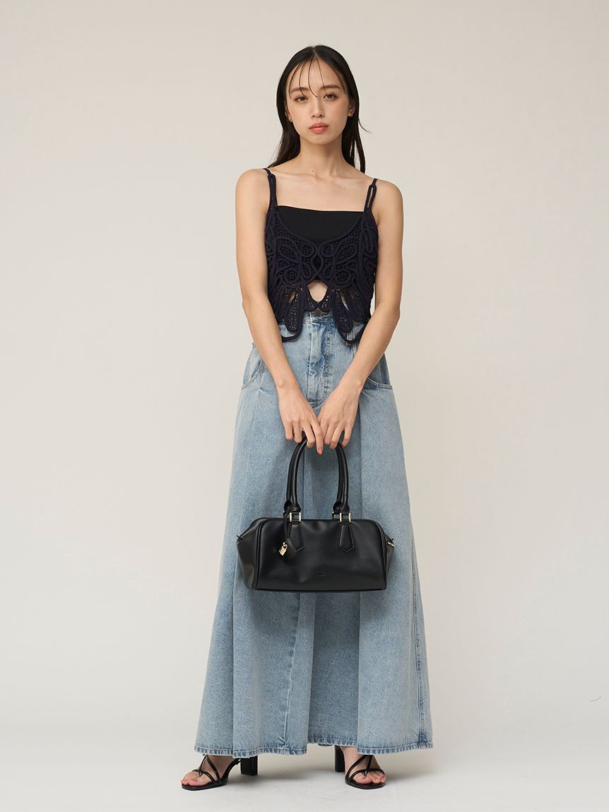 SNIDEL「パドロックチャームボストン」|ボストンバッグ|