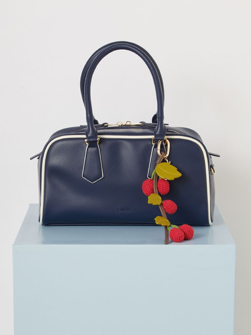 SNIDEL「パドロックチャームボストン」|ボストンバッグ|NVY