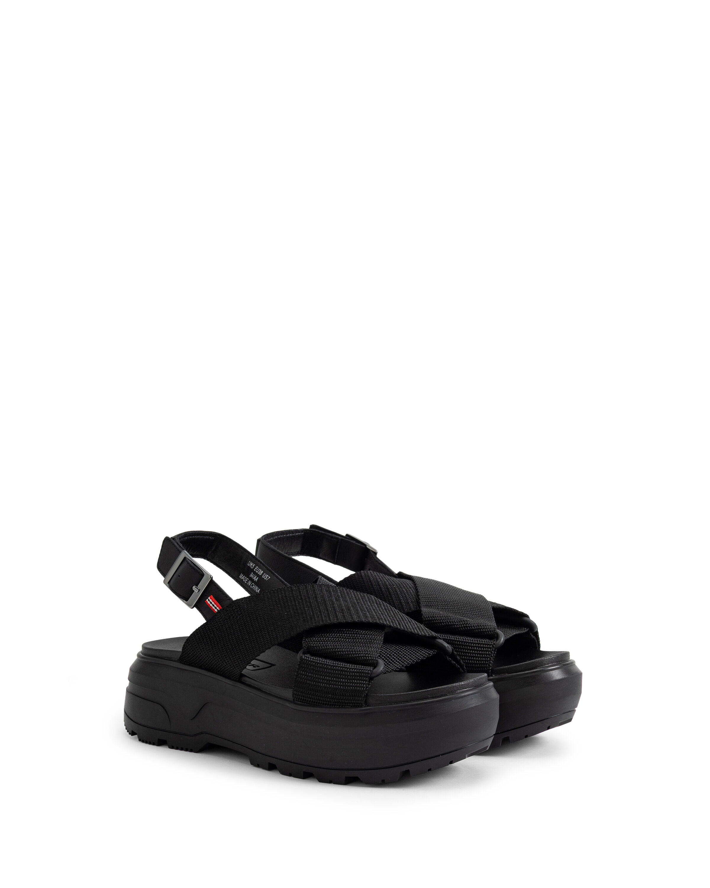 HUNTER「ユニセックス シティ リベル ウェビング クロスオーバー サンダル」|サンダル|