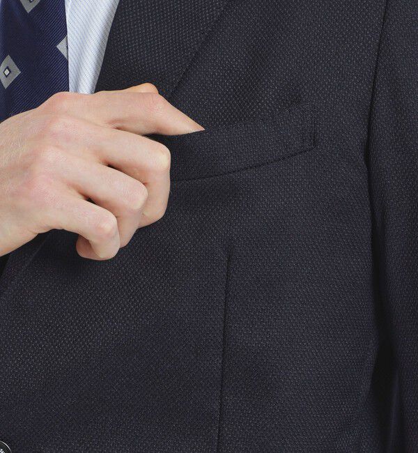 MACKINTOSH PHILOSOPHY「【24年秋冬モデル】トロッター ジャケット#000（ナンバーゼロ）バーズアイストレッチ　リサイクル」|テーラードジャケット|