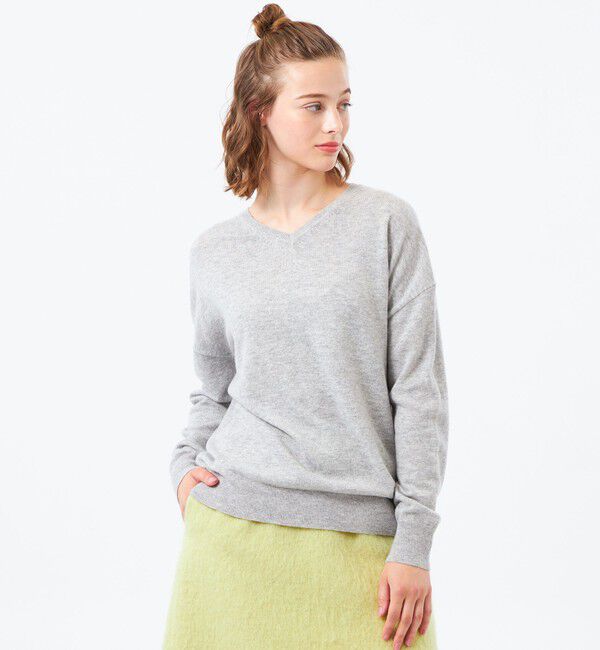 MACKINTOSH PHILOSOPHY「ウールカシミヤVネックプルオーバー」|ニット・セーター|グレー
