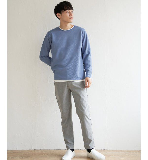 ikka「パイナップルレイヤードロンＴ」|Tシャツ・カットソー|