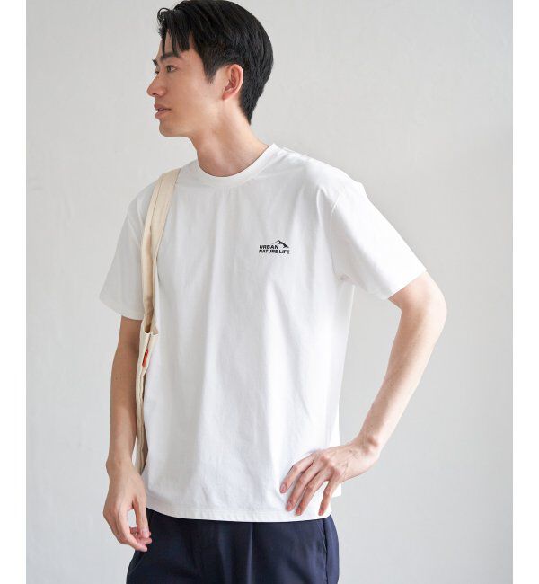 ikka「URBAN NATURE LIFE アーバンネイチャーライフ ドライスピードプリントTシャツ」|Tシャツ・カットソー|ホワイト