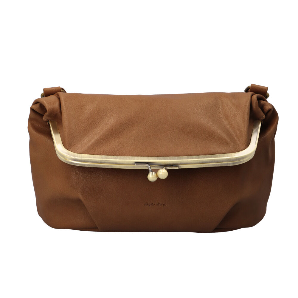 Legato Largo「レガートラルゴ ショルダーバッグ LG-V0121 通販 Legato Largo がま口バッグ」|ショルダー・メッセンジャー|ブラウン1