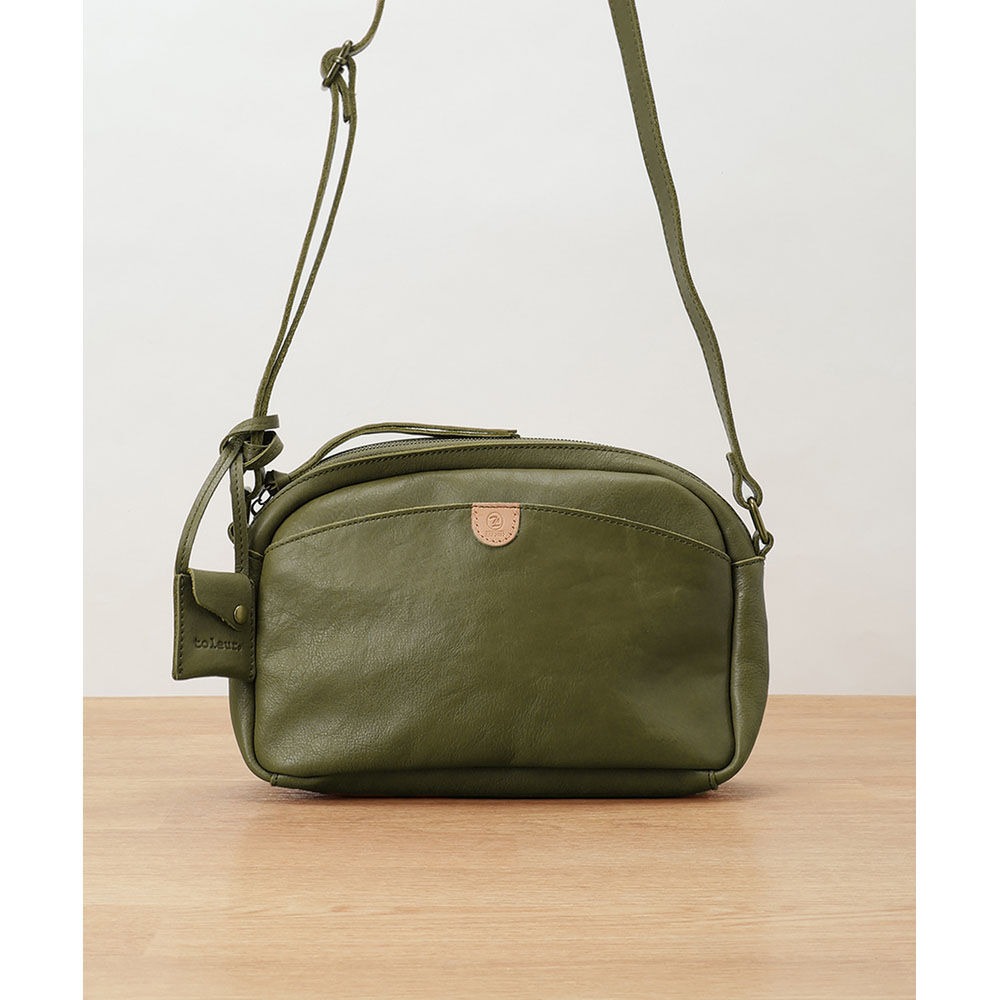 BACKYARD FAMILY「ショルダーバッグ レディース 通販 ミニショルダーバッグ ショルダーバック 斜めがけバッグ 革」|ショルダー・メッセンジャー|グリーン1