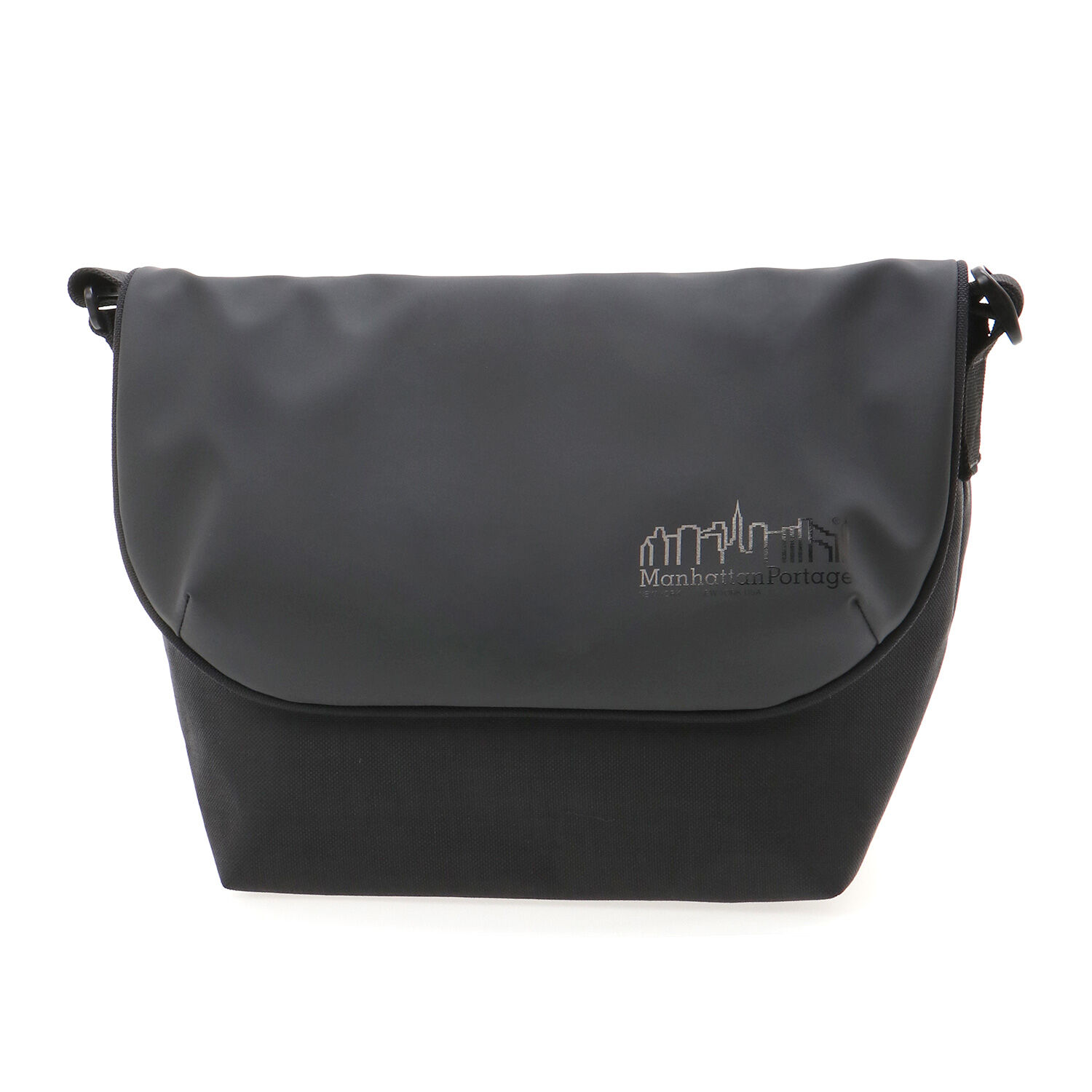 Manhattan Portage「Nylon Messenger Bag JR Back Pocket W/ Divider Magnet VEG Leather 600D HYDR」|ショルダー・メッセンジャー|