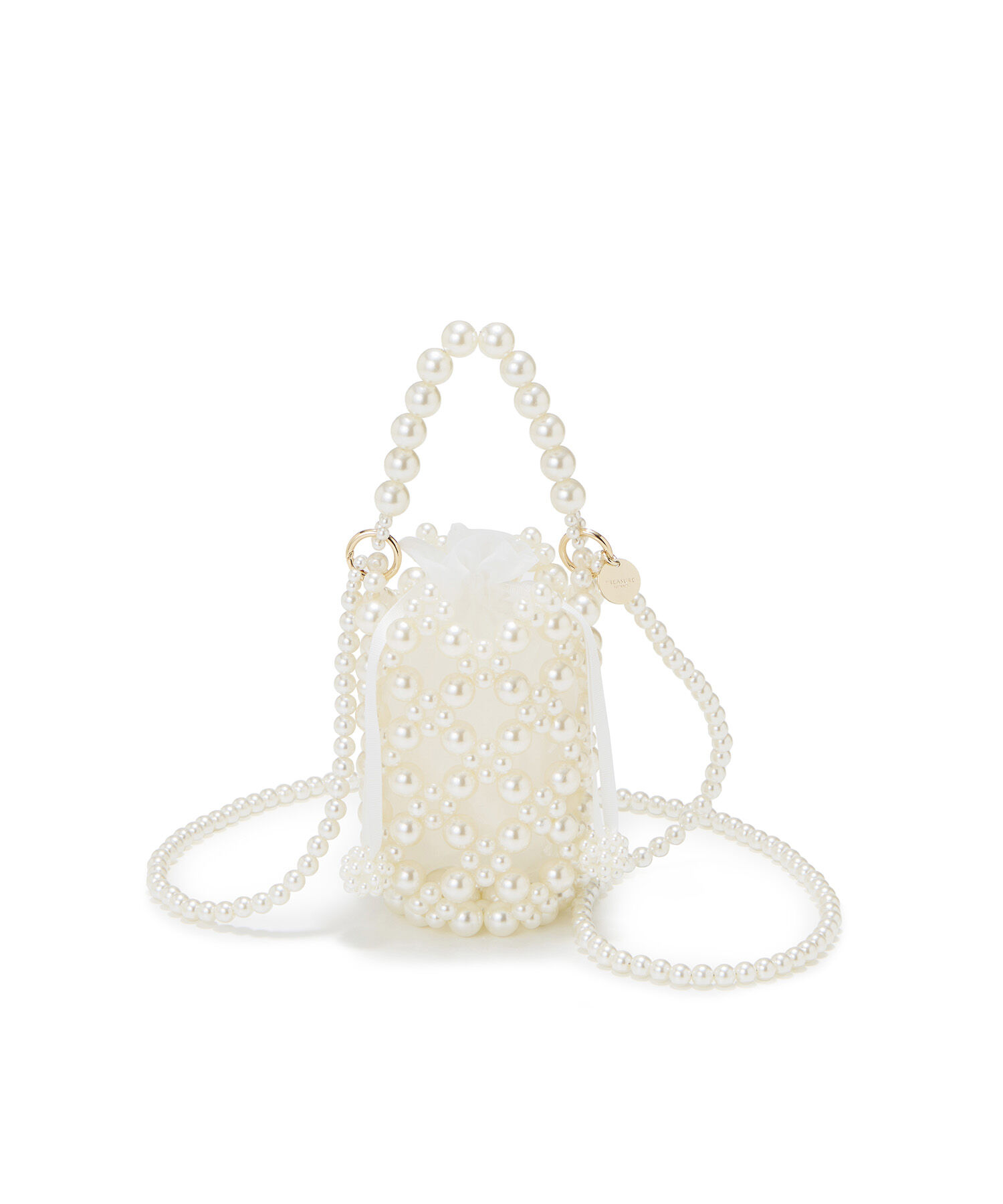 TOPKAPI TREASURE「【TREASURE TOPKAPI】ボールビーズ ミニ ショルダー バッグ オーガンジー巾着ポーチ付き」|ショルダー・メッセンジャー|