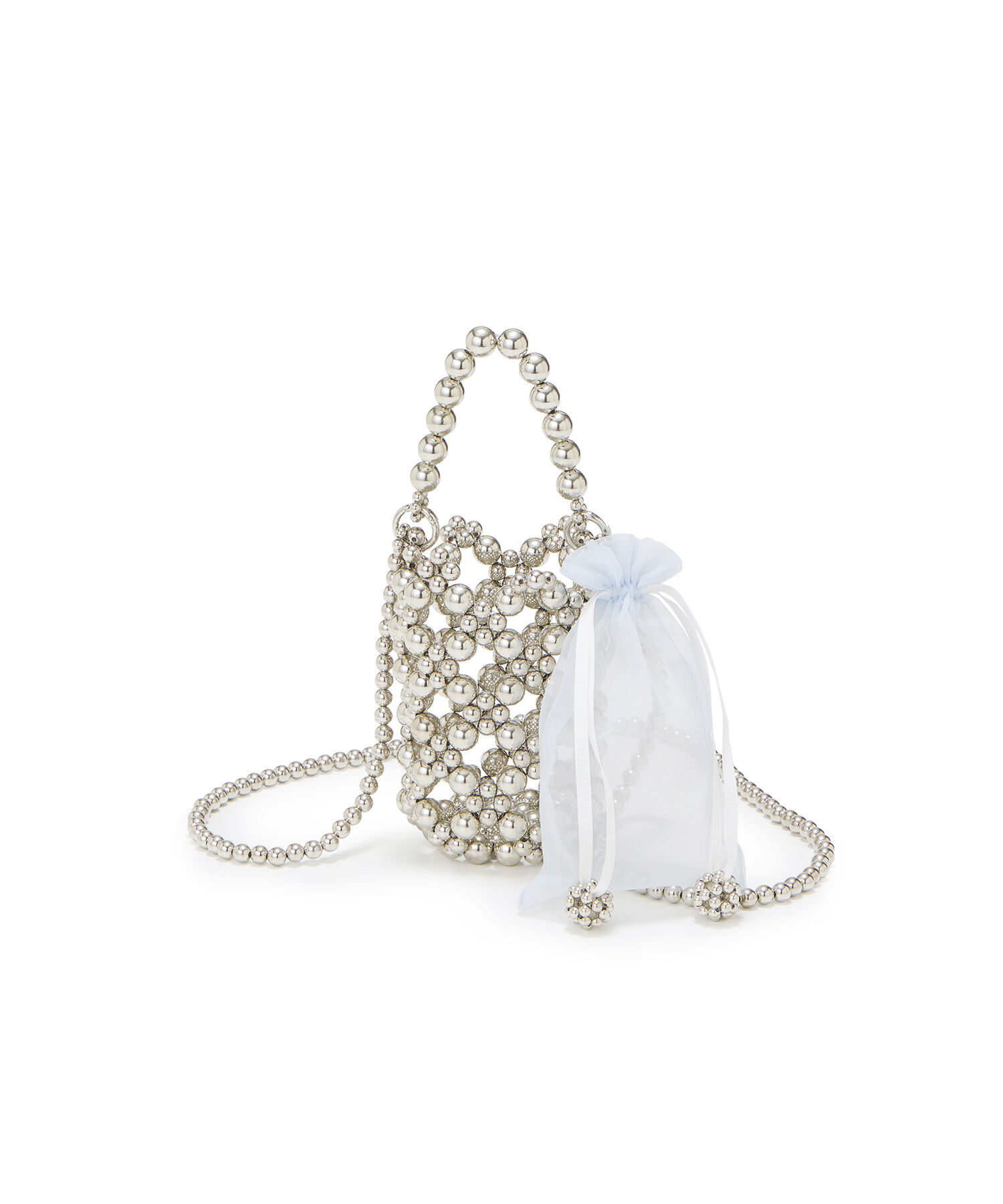 TOPKAPI TREASURE「【TREASURE TOPKAPI】ボールビーズ ミニ ショルダー バッグ オーガンジー巾着ポーチ付き」|ショルダー・メッセンジャー|