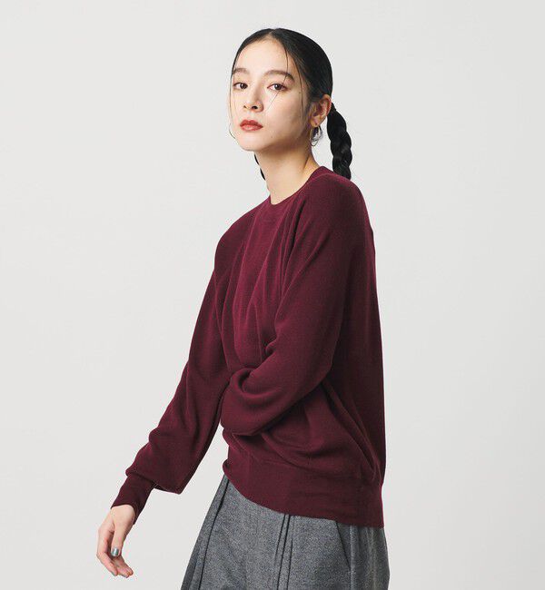 BEAUTY&YOUTH UNITED ARROWS「ウールフルニードル クルーネックプルオーバー」|ニット・セーター|WINE