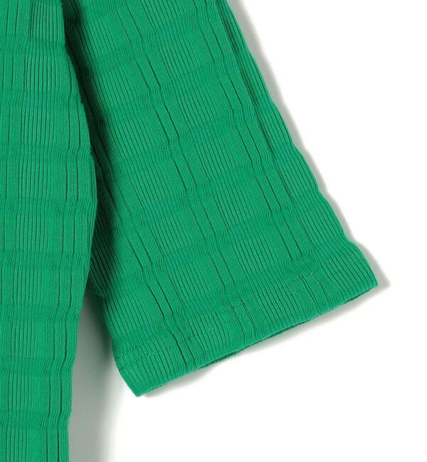 SHIPS for women「【WEB限定】〈洗濯機可能〉ランダム テレコ 5分袖 プルオーバー」|Tシャツ・カットソー|