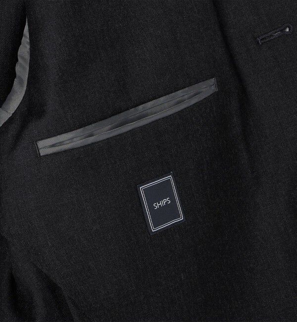 SHIPS「SHIPS: 〈セットアップ対応/手洗い可能〉ウォッシャブル サキソニー セットアップ ジャケット」|テーラードジャケット|
