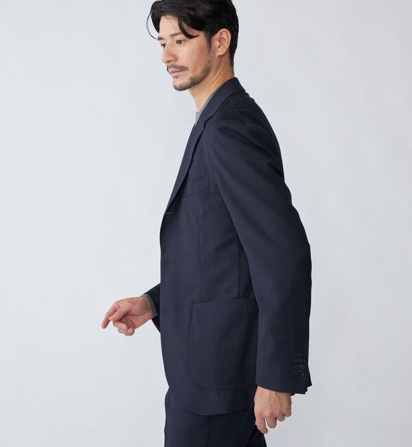 SHIPS「SHIPS: 〈セットアップ対応/手洗い可能〉ウォッシャブル サキソニー セットアップ ジャケット」|テーラードジャケット|