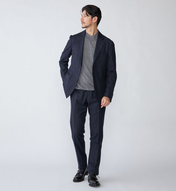 SHIPS「SHIPS: 〈セットアップ対応/手洗い可能〉ウォッシャブル サキソニー セットアップ ジャケット」|テーラードジャケット|