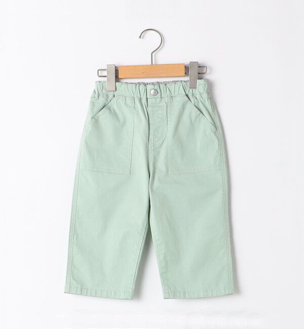 SHIPS KIDS「SHIPS KIDS:80～90cm / カラー 6分丈 ショーツ」|その他|ライトグリーン