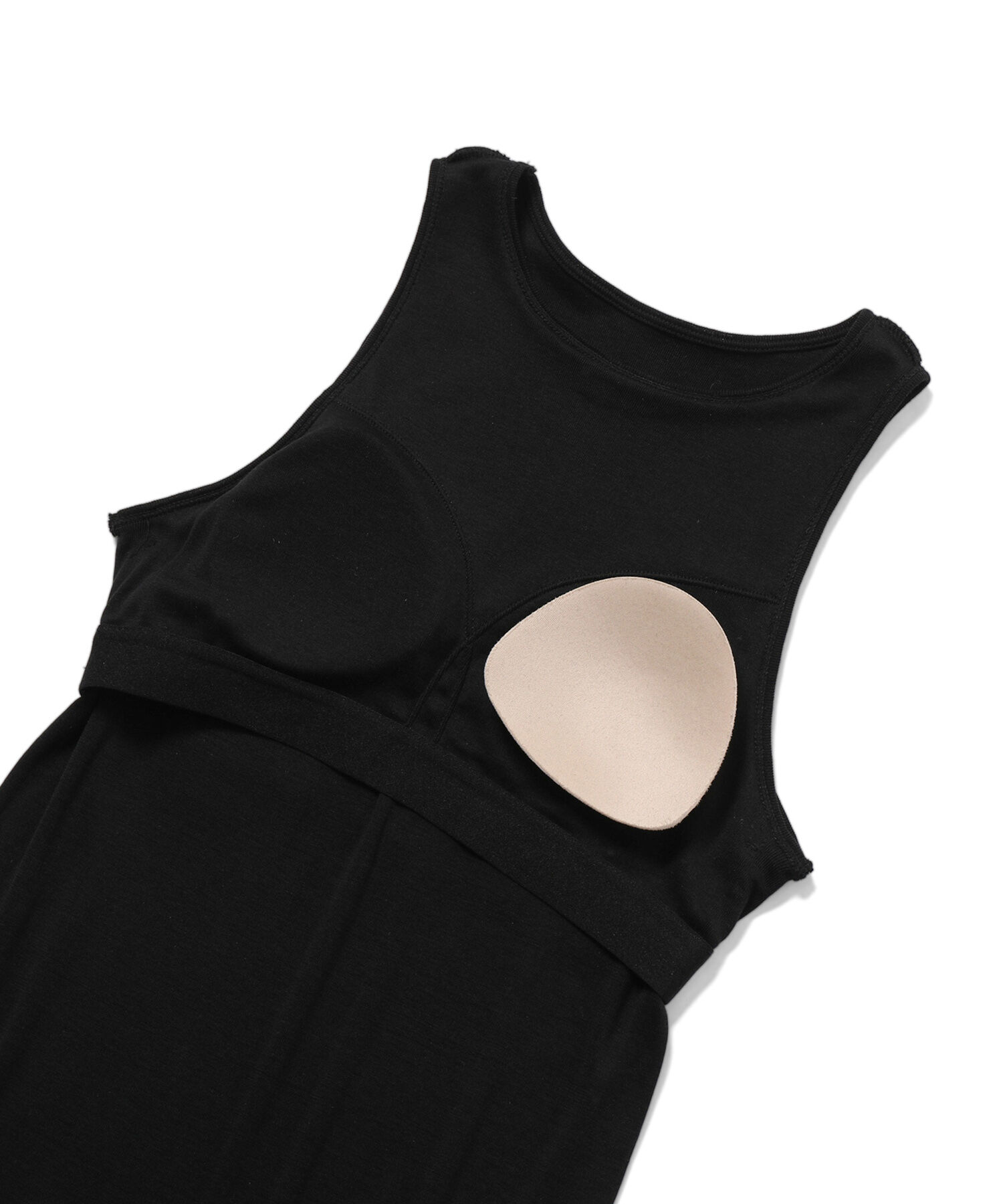 ROPE「コットンシルク丸胴フライスカップ付きアメスリタンクトップ」|タンクトップ|