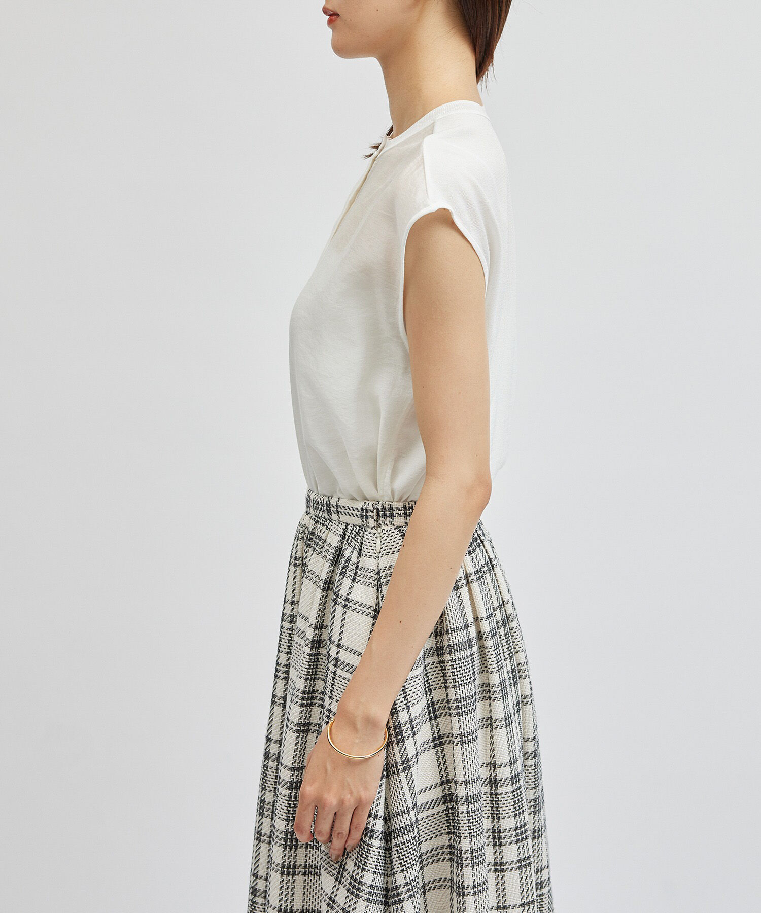 ROPE「布帛コンビフレンチスリーブ」|Tシャツ・カットソー|